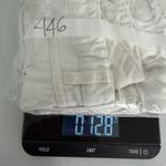 Kensie The Wide Leg White Denim Cropped Raw Hem Split Ankle Petite Friendly Size 6/28 Photo 12