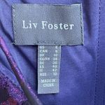 Liv Foster Designer Floral Jacquard Fit & Flare Corset Mini Dress Purple Sz 6 US Photo 7