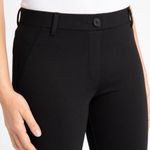 Betabrand  Straight Leg Classic Dress Pant Yoga Pants Black Small Photo 4