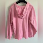 Old Navy  Sporty Neon Pink‎ Hooded V-Neck Sweatshirt Size Small Photo 4