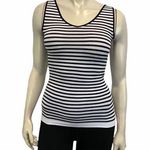 Bar III Underline Black White Strip Tank Top Photo 0