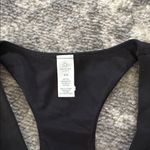 Aerie  Black Racerback Tank Top Built in Bra Medium NWT Photo 2