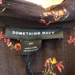 Something Navy  Floral Button Up Blouse Size XS NWT Photo 2