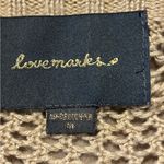 Lovemarks Elegant  Beige Open-Knit Cardigan Size M Photo 6