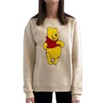 Disney’s Winnie The Pooh Ladie’s Chenille Patch Sweatshirt in Size XXL Tan Photo 4