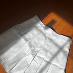 American Apparel Gabardine Skirt White Tennis Skirt Photo 3