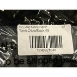 Ruby Ribbon Square Neck Sport Tank 48 Racerback Shelf Bra Style 1748 Olive NWT Size undefined Photo 6