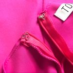 Tobi ‎ Dress Barbiecore Barbie NWT Bright Pink Mini Sleeveless Lattice Lace Med Photo 7