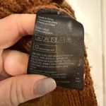 H&M brown chevron crewneck wool blend sweater size small Photo 3