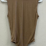 Everlane  high neck beige sleeveless bodysuit medium #745 Photo 0