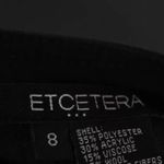 Etcetera 𝅺euc  pleated a line skirt belted sz 8 Photo 4