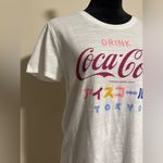 Lucky Brand NWOT  x Coca Cola Pink and White Tokyo Graphic Tee size medium Photo 1