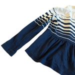 Cartonnier Anthropologie Striped Knit Blazer Jacket Stretch Size Small Women's Blue Photo 1