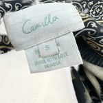 Camilla  Lace Up Front Dress Maxi Under A Full Moon Print Black Size Small Photo 14