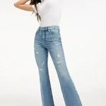 Good American NWT Classic Straight Leg Distressed Jean High Rise 4 27 Blue #3073 Photo 0