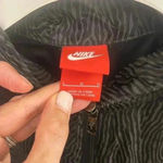 Nike  Jacket Zebra Print Large Black Windrunner Blacklight Flash Hoodie Full Zip Photo 2