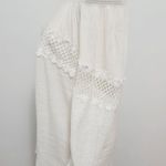 Cal Style white rayon blend guaze off shoulder blouse size medium Photo 3