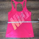 Nike  Dri-Fit Pink/Yellow Tank Top with Built in Bra Women’s Size Medium Photo 9