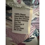 NWT Madison Tropical Print Wrap/Tie Shirt, Large Green Photo 8