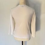 Sanctuary Women's White V-Neck Wrap Cotton Blouse Long Sleeve Casual Top Size S Photo 4