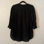James Perse Black Flowy 3/4 Sleeve Blouse Lightweight Women's size 3 / Large Photo 5