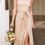 Show Me Your Mumu Paris Gown in Champagne Stretch L Photo 0