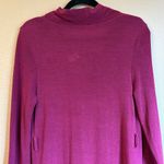 YA Los Angeles NEW!  Size LARGE Plum Purple Long Sleeve Cowl Neck Knit Dress Photo 8