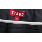 STAUD  Monroe Lace-Up Top Black Corset Peplum Ren Fair Regencycore Goth Size 10 Photo 4