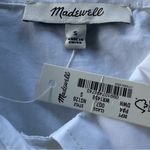 Madewell  Button-Front Mini Shirtdress In Poplin Size S Photo 7