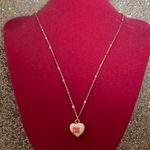 Sterling Silver True Love  Choker Necklace Conversation Heart White Jewelry gift Photo 4