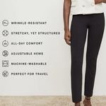 MM.LaFleur  The Foster Cigarette Pant-PowerStretch Bone Adjustable Hem Size‎ 2 Photo 11