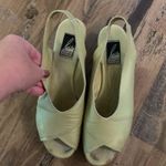 Charles Jourdan Women Shoes 100% Leather Beige Tan Wood Wedge 7.5 Size undefined Photo 5