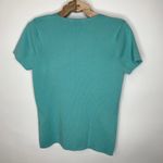 Pastel Green Square Neck Short Sleeve Sweater Fine Knit Sz Large Photo 5