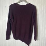Athleta  Rest Day Asymmetrical Crewneck Sweater Purple/Plum Photo 5