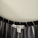 Charlotte Russe  Long Sleeve Off the Shoulder Striped Romper Photo 4