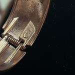 Premier Designs NWOT  Off-White Enamel and Rose Gold Bangle Cuff Bracelet Photo 3