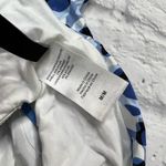 Tahari  Womens Shirred High Waist Bikini Bottom Blue Dot Size M New Photo 4