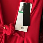 Nina Leonard Red NWT Lemmi for  Poly/Spandex Size Lrg Wrap Dress Gold Bel… Photo 7