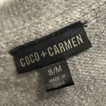 Coco + Carmen  Color Block Fur Cuffed Cardigan Sweater Size M Photo 3