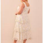 Altar'd State Arula Eliana Tiered Sparkle Floral Maxi Dress 1X New Photo 2