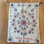Free People  Drawstring Bag Blue Red Cream Photo 2