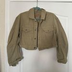 GRLFRND cropped olive Green Jacket Photo 0