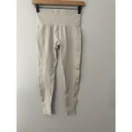 Set Active  Seamless Ribbed Leggings Oatmeal Size S inseam 26" Sculptflex Photo 1