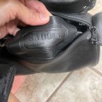 Saddle by Sabina Handbags Black Leather Cylinder Crossbody Bag Braided Flap Photo 3