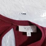 WVN For You Golden Shimmer Shift Dress Lagenlook Holiday Christmas Red Size L Photo 9