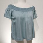 Marine layer  chambray tencel off shoulder tops Photo 0