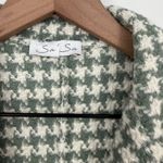 Sa Sa Houndstooth Blazer Jacket Green White Button Front Made in Italy Size undefined Photo 8