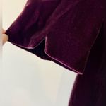 Talbots Silk Blend Eggplant Purple Velvet Shift Dress Size 10 Photo 5