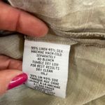 Eileen Fisher  Linen Silk Mother of Pearl Button Top Tunic Taupe Size Medium Photo 9