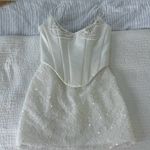 ROSIE ETIENNE SOPHIE White Lace Corset Dress Size 6 Photo 2